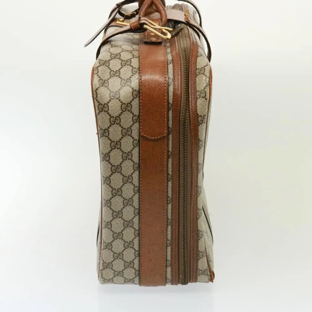 GUCCI GG Supreme Boston Bag Pvc Beige